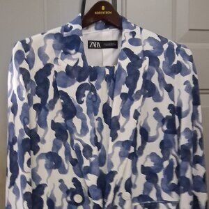 ZARA 2PC PRINT SUMMER PANT SUIT SIZE M-L [ 8-10] 70$ SUMMER VACAY LOOK!